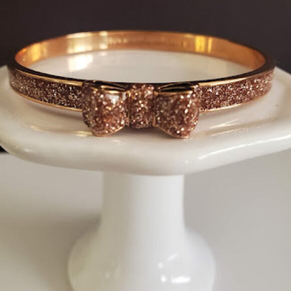 kate spade Jewelry - Kate Spade Moon River Gold Glitter Bangle